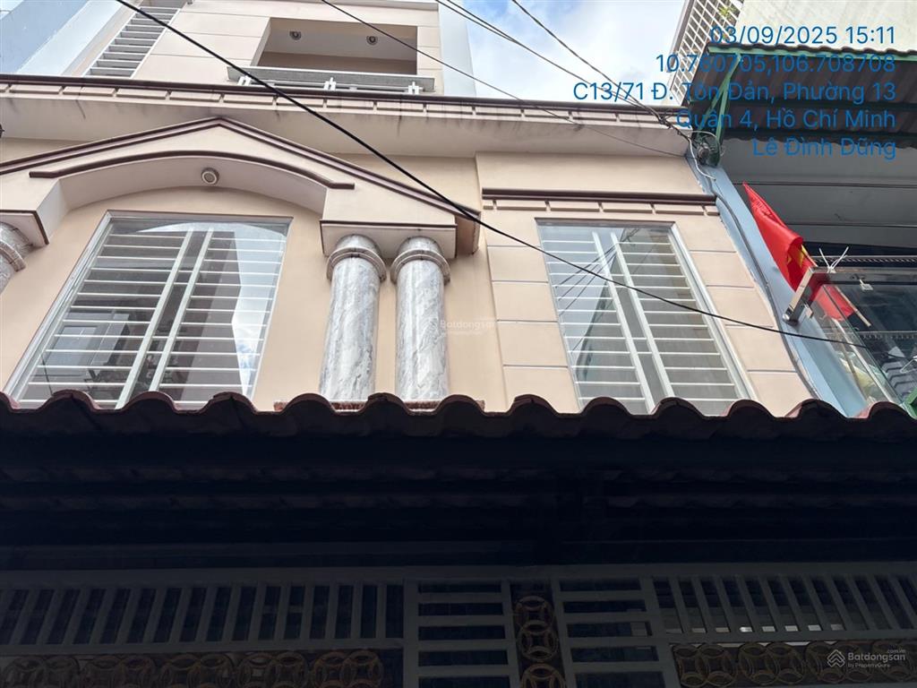 Bán nhà tại c13/67a tôn đản, phường 13, quận 4, hồ chí minh, 95m2, nhiều tiện ích  03340265
