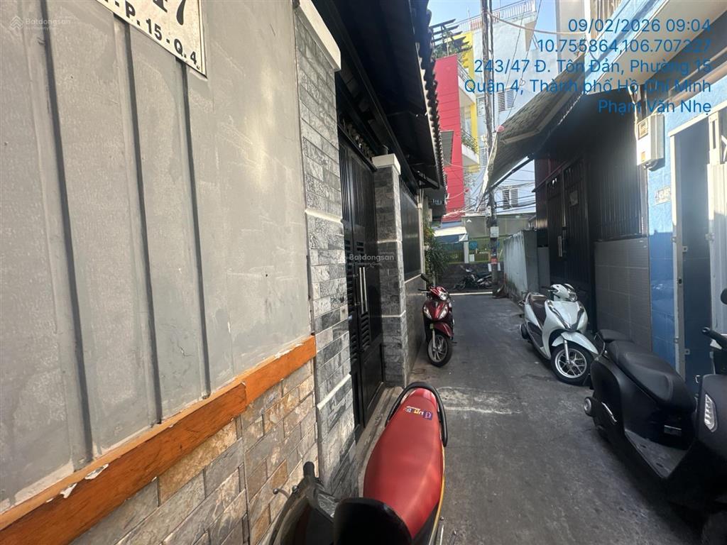 Bán nhà riêng tại 243/47 tôn đản, phường 15, quận 4, hcm, 93.4m2  03555411