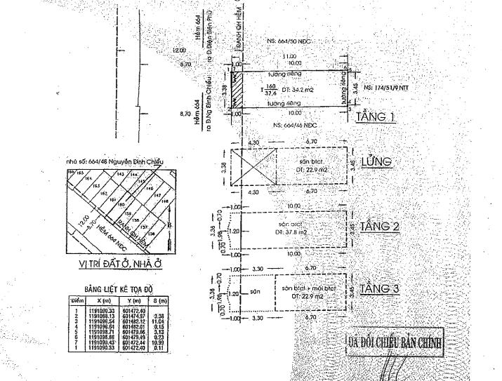 Ngân hàng bán trực tiếp nr 34.2m2 tại nguyễn đình chiểu, phường bàn cờ, hcm02909449