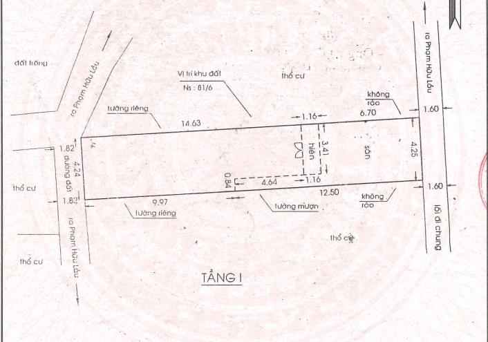 Bán nhà riêng tại 115/63 phạm hữu lầu, q7, giá siêu hời 6 tỷ vnd, 95,47m203374245