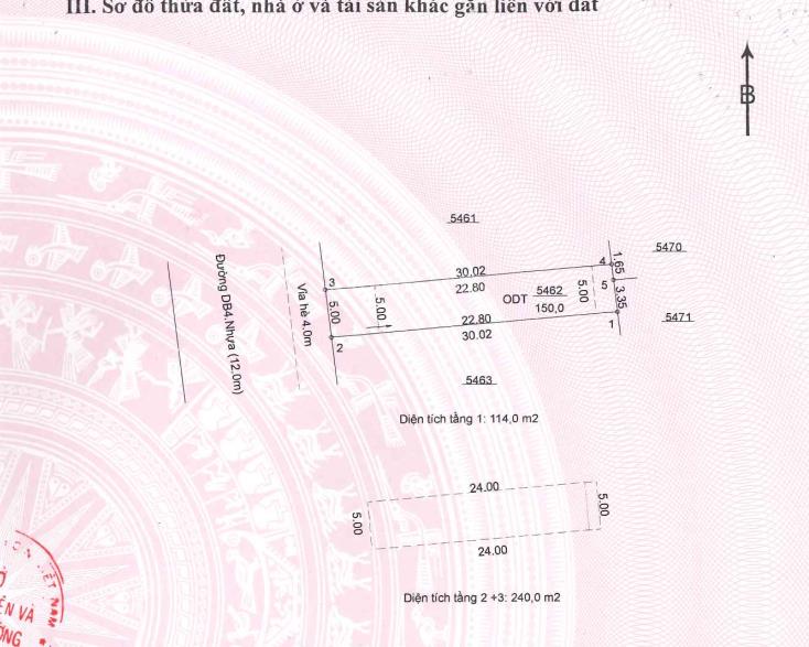 Ngân hàng bán trực tiếp 150m2 bđs tại td5462, tbđ 51, khu đô thị mỹ phước 2, bến cát02770502