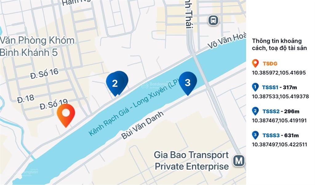 Ngân hàng bán trực tiếp lô đất 105.3m2 tại td69, phường bình khánh, long xuyên, an giang04731377