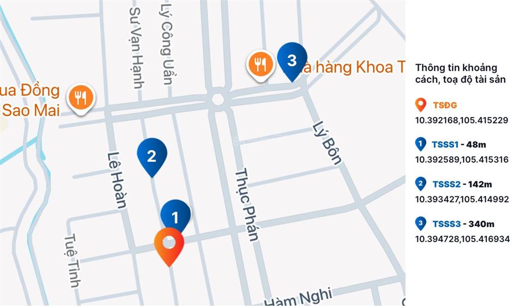 Ngân hàng bán trực tiếp lô đất 105.3m2 tại td69, phường bình khánh, long xuyên, an giang04731377