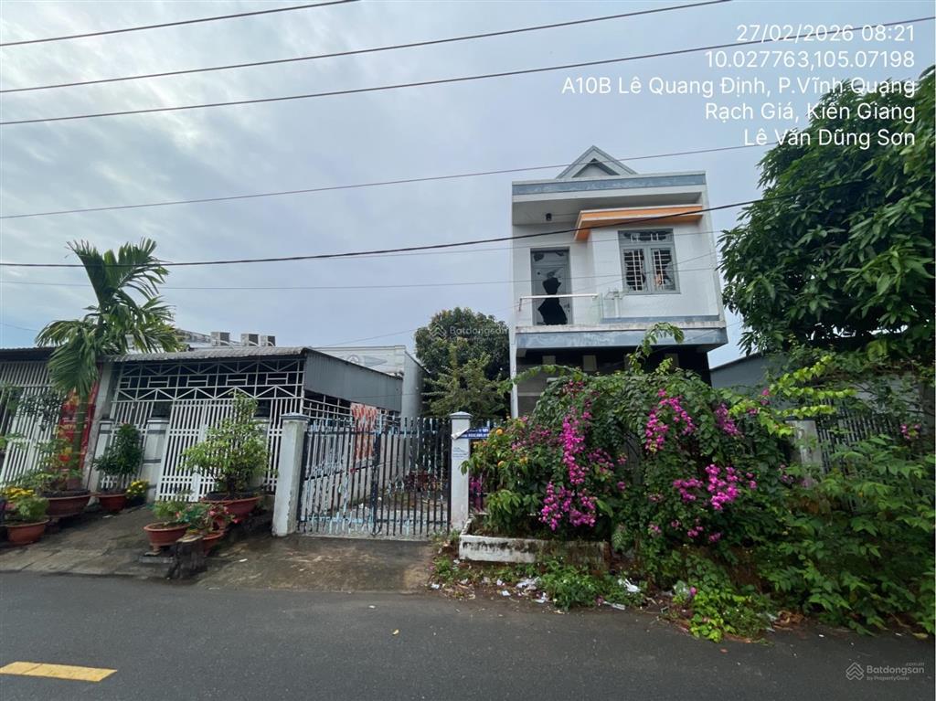 Bán 216m2 đất tại khu cầu suối, quang trung, phường vĩnh quang, rạch giá, kiên giang  03342517