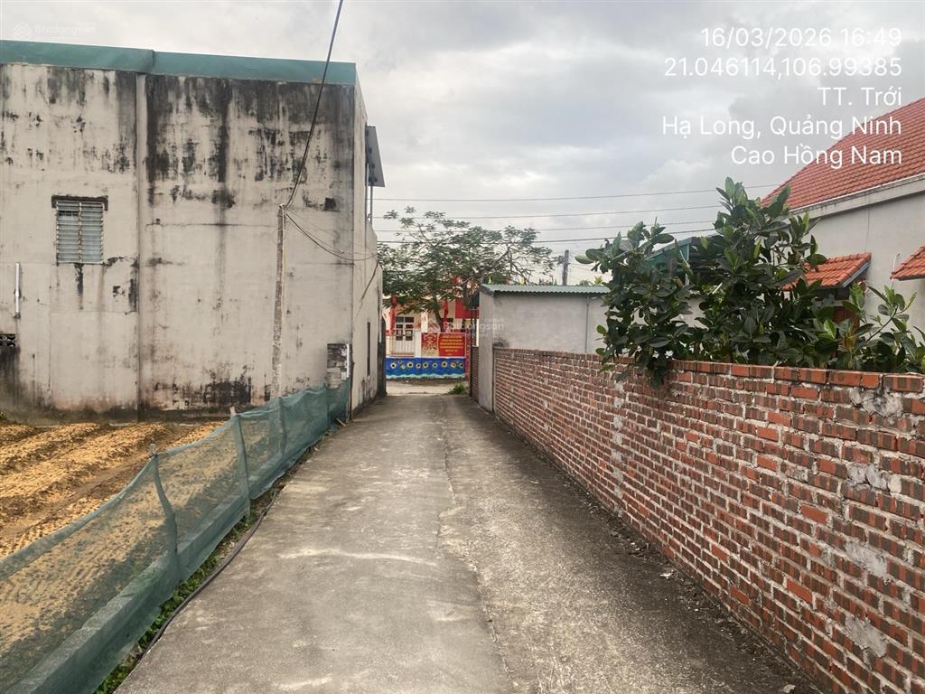 Bán lô đất thửa 31, tờ bản đồ 34, khu trới 9, p. hoành bồ, tp hạ long, quảng ninh04915710