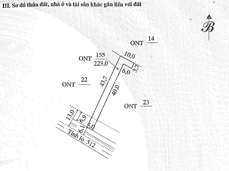 Bán lô đất 223m2 tại td155 tbd39 đo vẽ năm 20026, thôn thị long, tượng sơn, nông cống, thanh hóa