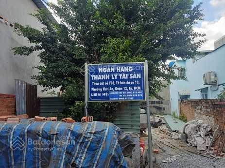 Ngân hàng thanh lý nhanh, thủ tục rút gọn đất tại td708, phường thới an, quận 12, tp.hcm  01972820