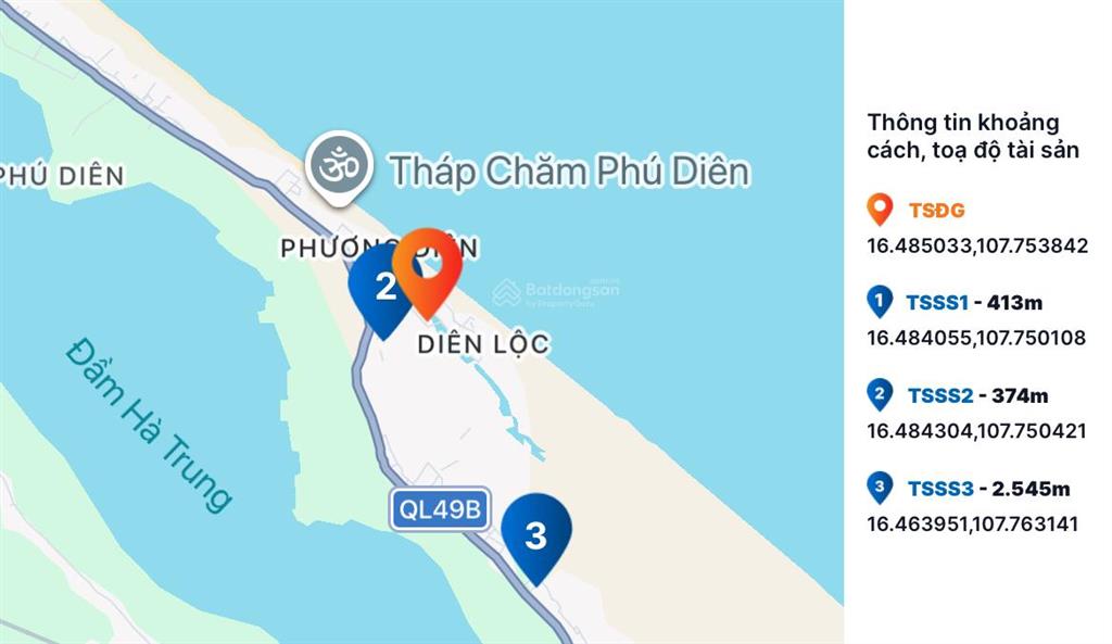 Bán td 625  626 tbd19, thôn thanh dương, xã phú diên, huyện phú vang, tỉnh thừa thiên huế