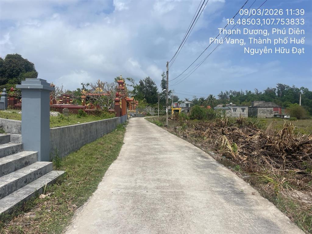 Bán td 625  626 tbd19, thôn thanh dương, xã phú diên, huyện phú vang, tỉnh thừa thiên huế