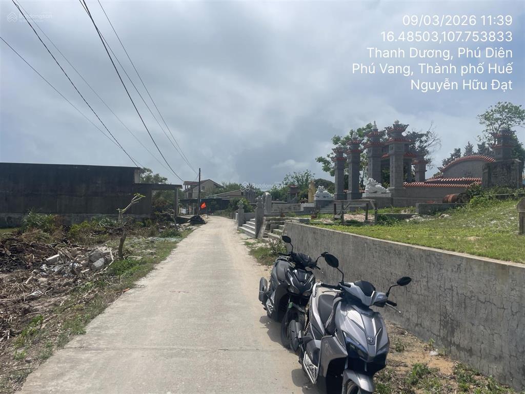 Bán td 625  626 tbd19, thôn thanh dương, xã phú diên, huyện phú vang, tỉnh thừa thiên huế