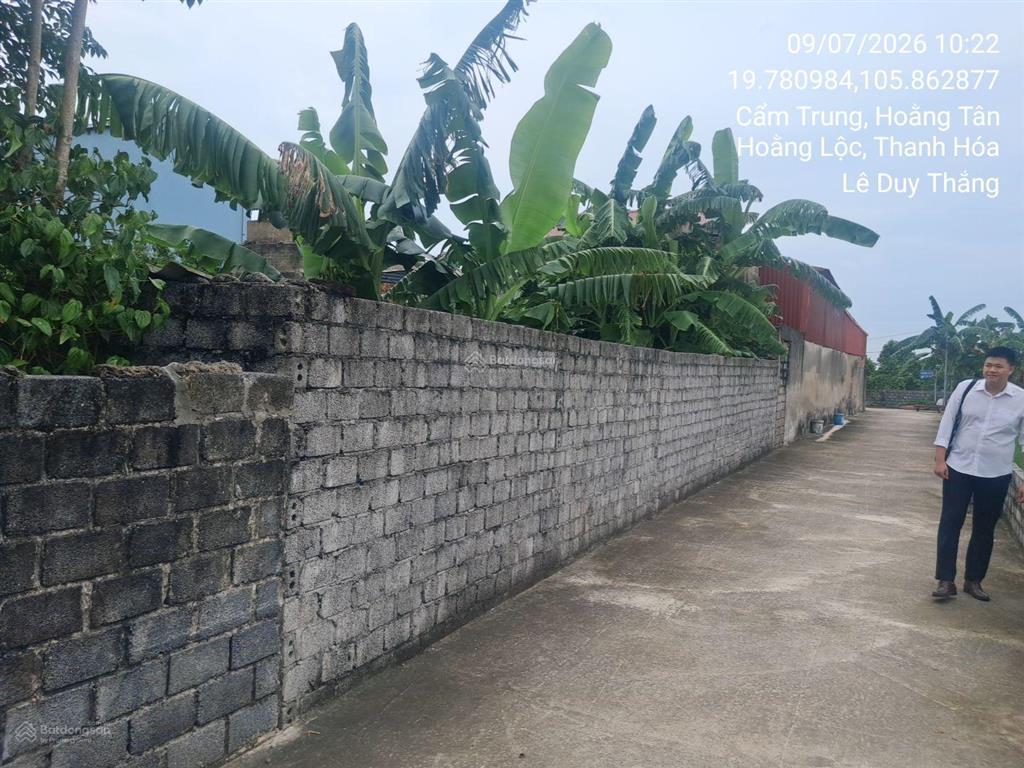 Bán thửa đất số 55, tờ bản đồ số 15, thôn cẩm trung, xã hoằng tân, huyện hoằng hóa, tỉnh thanh hóa