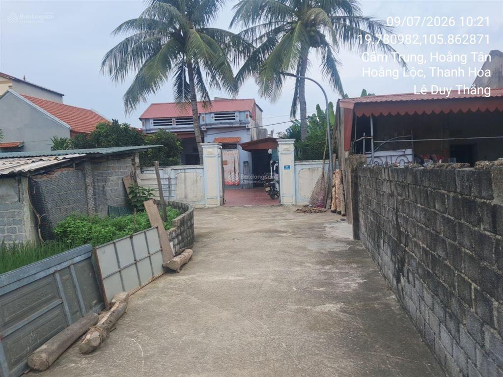 Bán thửa đất số 55, tờ bản đồ số 15, thôn cẩm trung, xã hoằng tân, huyện hoằng hóa, tỉnh thanh hóa