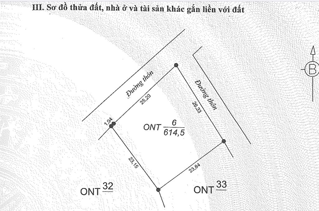 Bán nhà riêng tại td6, tbd15 đo vẽ năm 2013, thôn 1, xã yên trường, huyện yên định, tỉnh thanh hoá