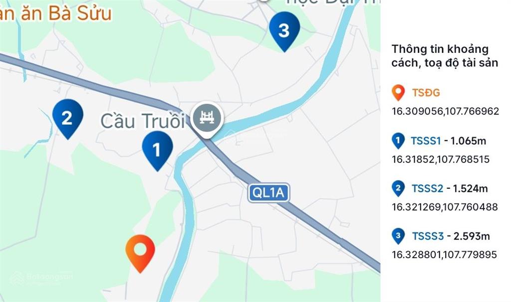 Bán thửa đất 219, tờ bản đồ 78, kdc 2, thôn phước mỹ, xã lộc an, huyện phú lộc, tỉnh thừa thiên huế