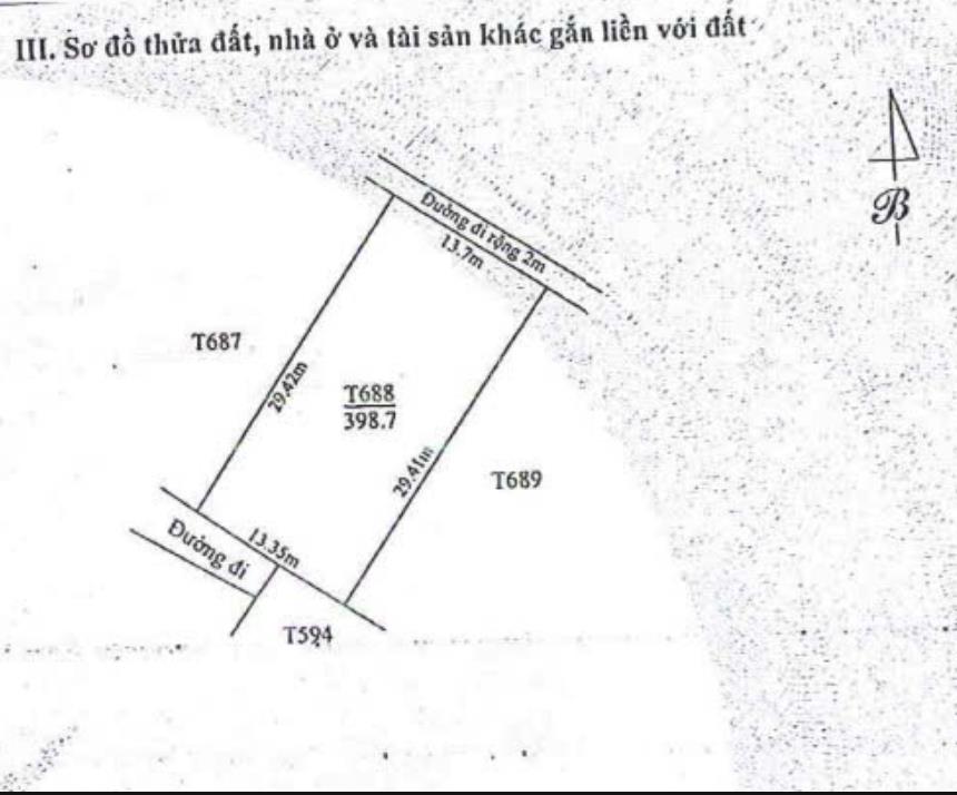 Bán thửa đất 688, tờ bản đồ 11, tổ 7, phường thủy lương, thị xã hương thủy, tỉnh thừa thiên huế