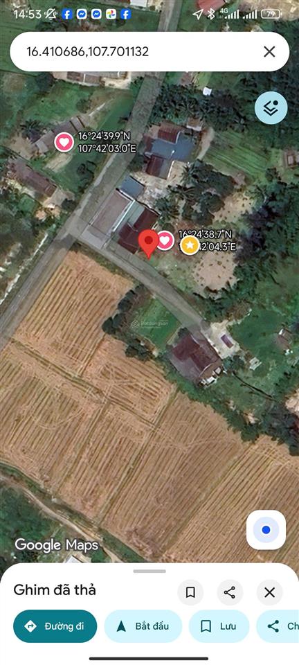 Bán thửa đất 688, tờ bản đồ 11, tổ 7, phường thủy lương, thị xã hương thủy, tỉnh thừa thiên huế