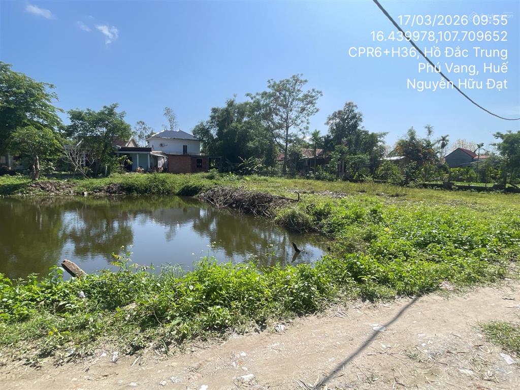Ngân hàng thanh lý 288m2 đất tại td214, tdp hòa tây, xã phú vang, thành phố huế