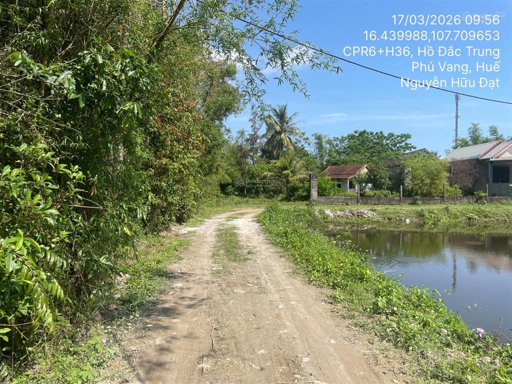 Ngân hàng thanh lý 288m2 đất tại td214, tdp hòa tây, xã phú vang, thành phố huế