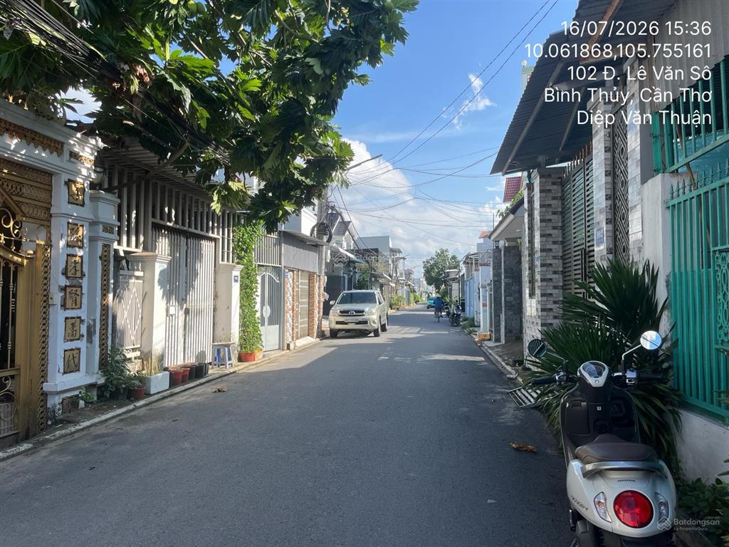 Bán thửa đất 99 tờ bản đồ 62, đường lê văn sô, khu vực 2, phường an thới, quận bình thủy, cần thơ