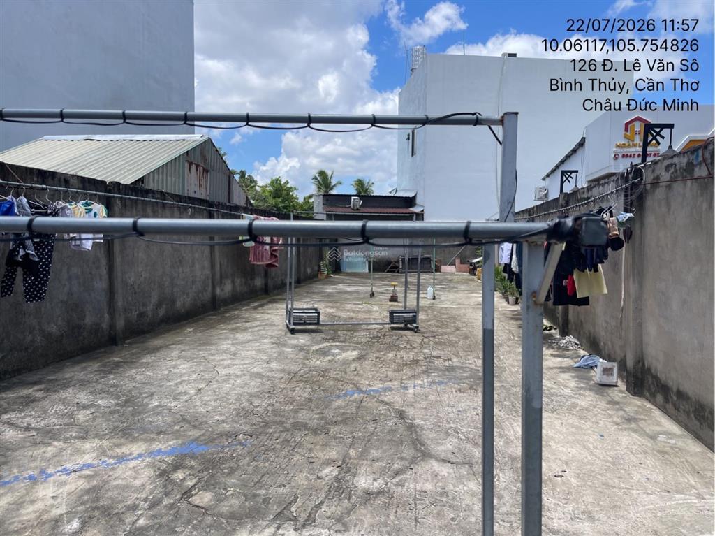 Bán thửa đất 167 tờ bản đồ 75, đường lê văn sô, khu vực 2, phường an thới, quận bình thủy, cần thơ