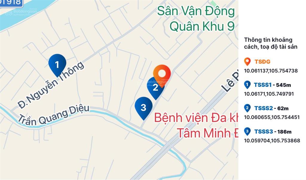 Bán thửa đất 167 tờ bản đồ 75, đường lê văn sô, khu vực 2, phường an thới, quận bình thủy, cần thơ