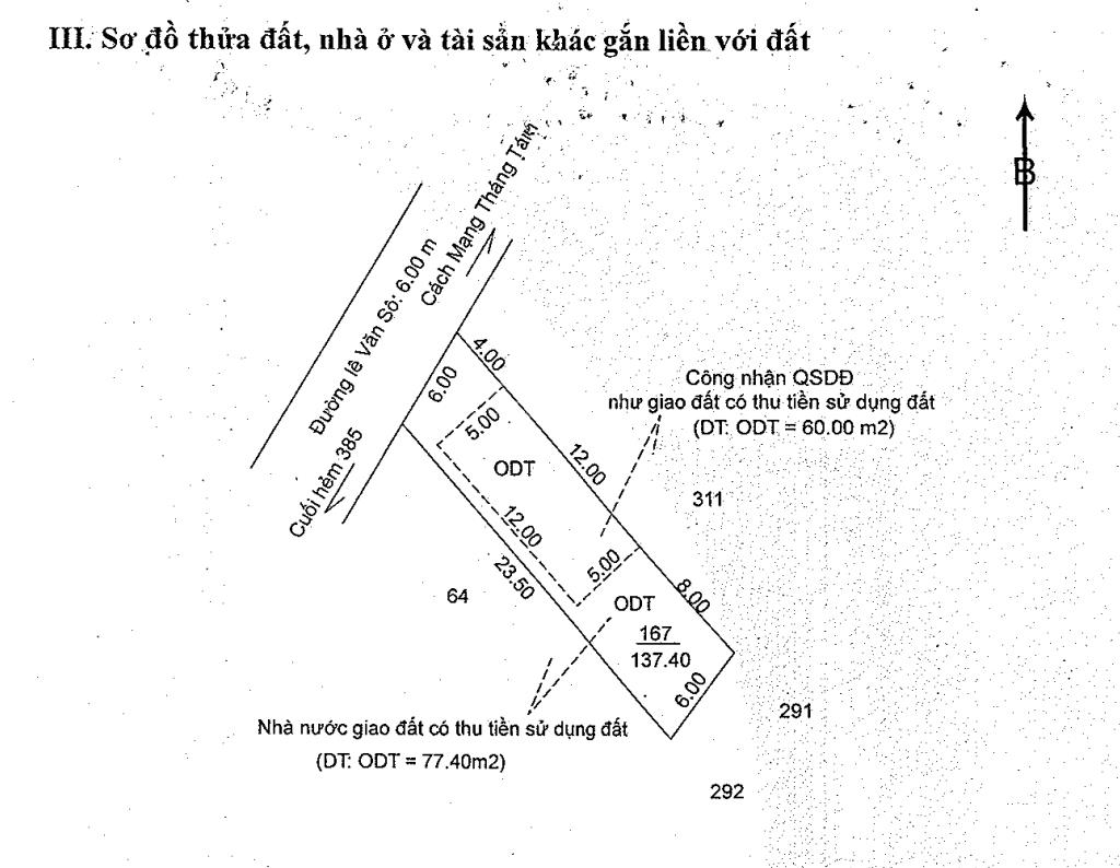 Bán thửa đất 167 tờ bản đồ 75, đường lê văn sô, khu vực 2, phường an thới, quận bình thủy, cần thơ