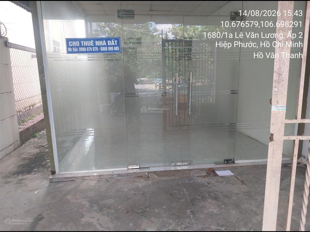 Bán nhà tại 1680/1/2, lê văn lương, tổ 2, ấp 3, xã hiệp phước, hiệp phước, hồ chí minh