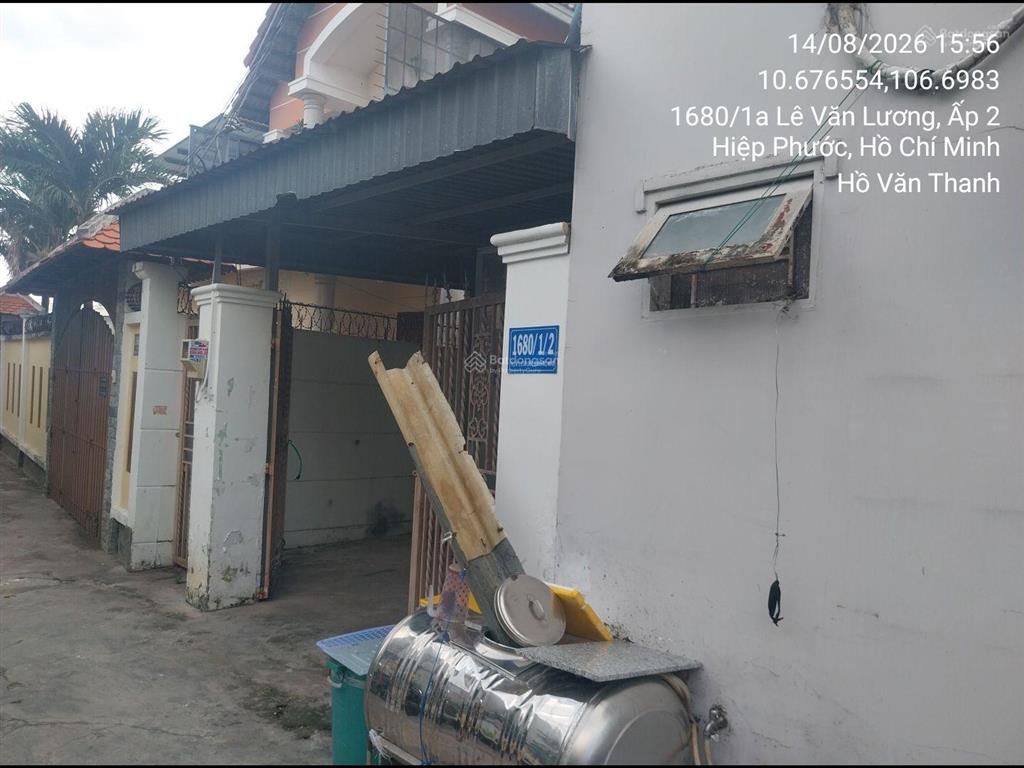 Bán nhà tại 1680/1/2, lê văn lương, tổ 2, ấp 3, xã hiệp phước, hiệp phước, hồ chí minh