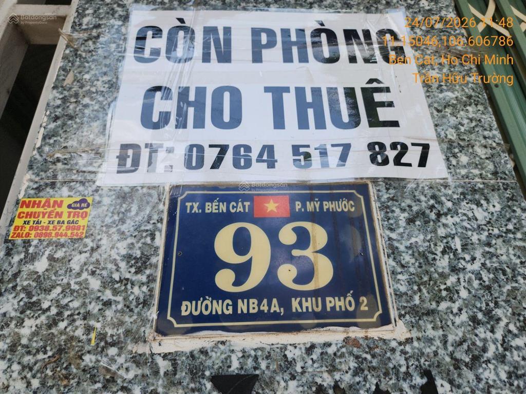Bán nhà riêng tại td35993560 tbd51, phường mỹ phước, thành phố bến cát, tỉnh bình dương