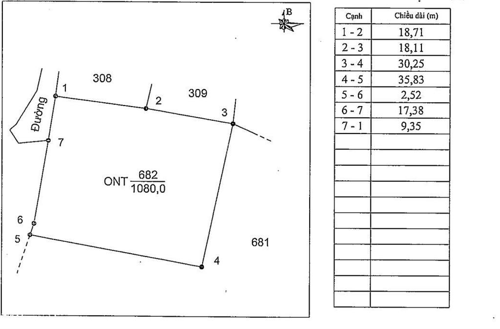 Ngân hàng thanh lý 1.080m2 đất tại td354 tbd31, xã đồng tĩnh, huyện tam dương, tỉnh vĩnh phúc