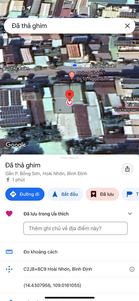 Bán nhà riêng tại td126 tbd99, khu phố 6, phường bồng sơn, thị xã hoài nhơn, tỉnh bình định