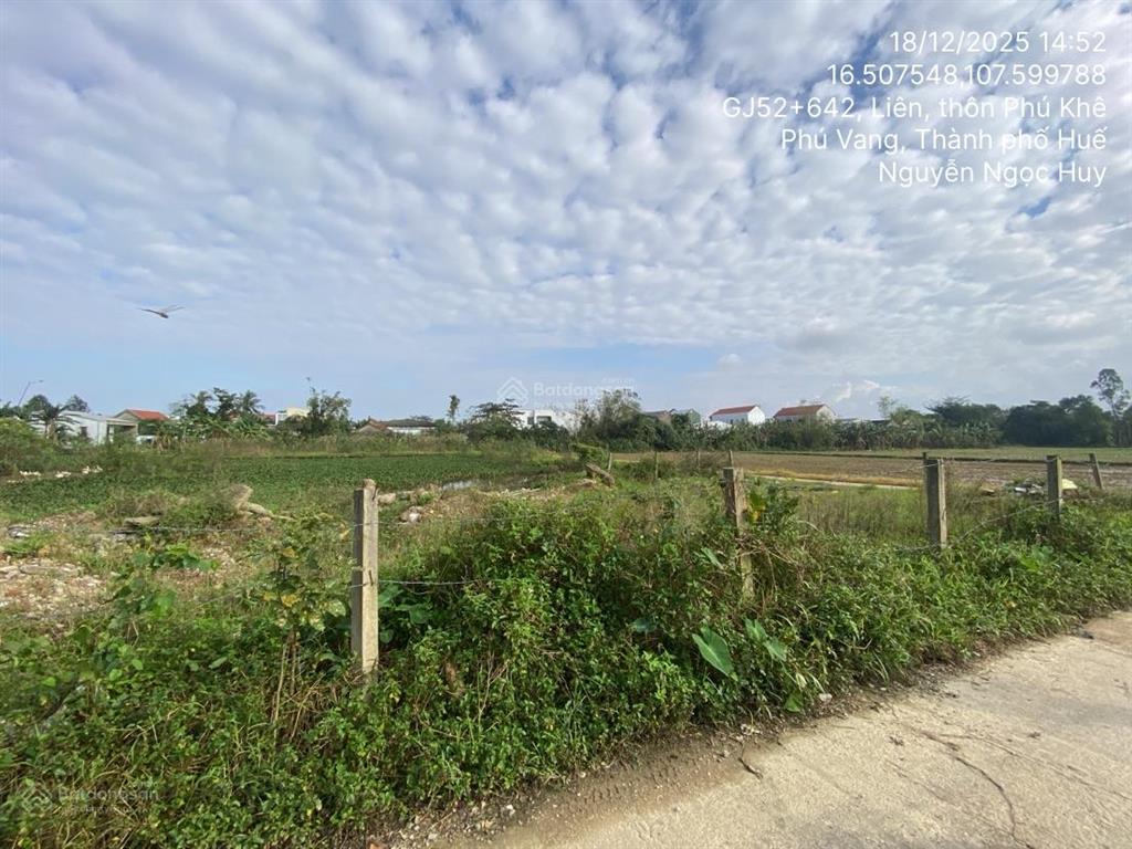 Thanh lý thửa đất 203m2 tại td418, phú khê, phú dương, phú vang, tỉnh thừa thiên huế  03583972