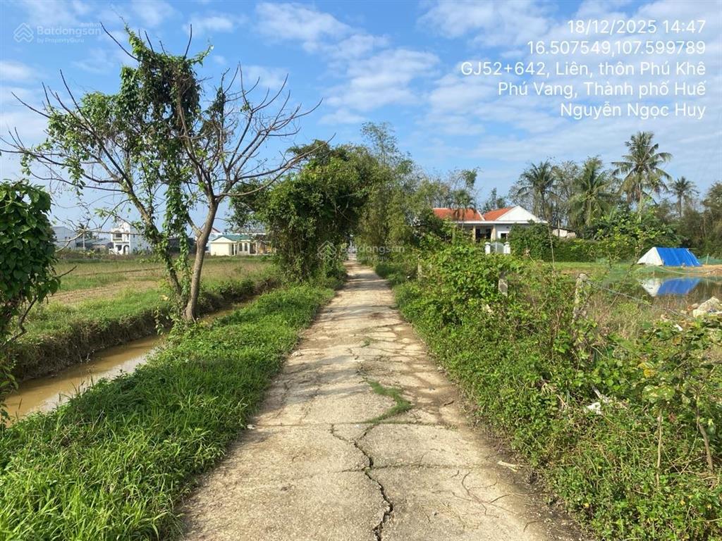 Thanh lý thửa đất 203m2 tại td418, phú khê, phú dương, phú vang, tỉnh thừa thiên huế  03583972