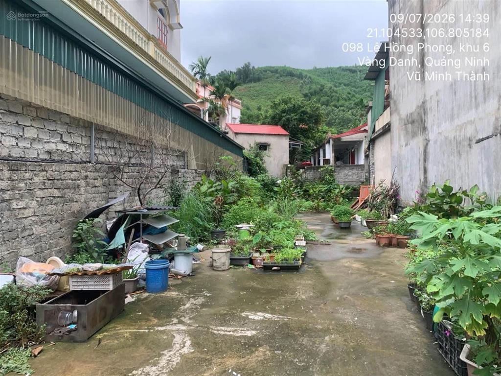 Thửa đất 61a, tờ bản đồ 44, khu 7, vàng danh, uông bí, quảng ninh