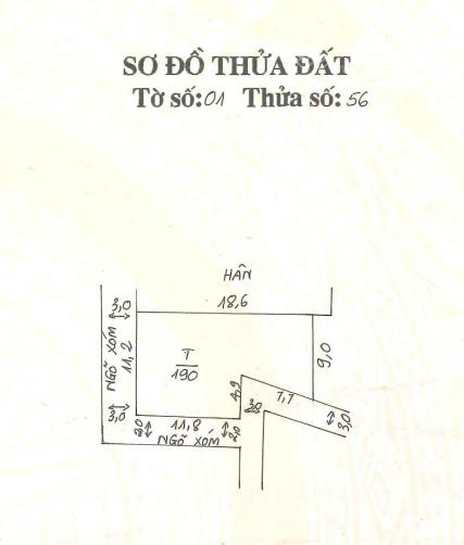 Ngân hàng thanh lý 190m2 tại td56 tbd01 thôn phương luật, xã đồng lạc, huyện chương mỹ  00898543