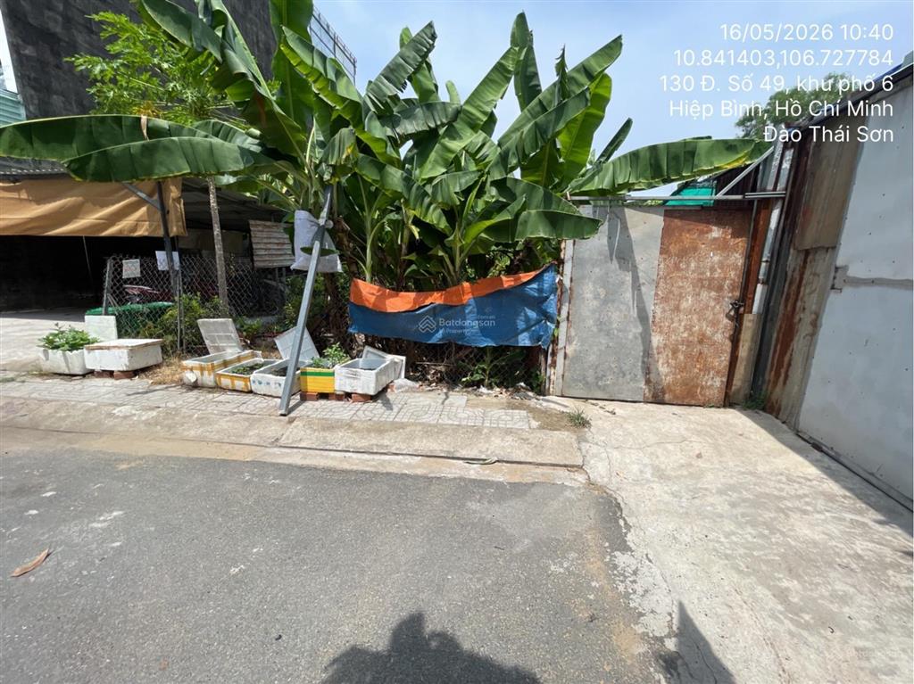 Bán thửa đất số 1214, tờ bản đồ số 24, phường hiệp bình chánh, thành phố thủ đức, hồ chí minh