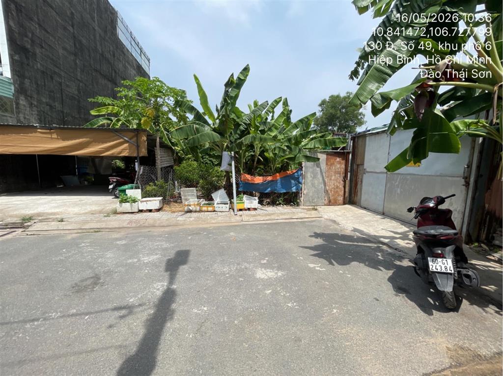 Bán thửa đất số 1214, tờ bản đồ số 24, phường hiệp bình chánh, thành phố thủ đức, hồ chí minh