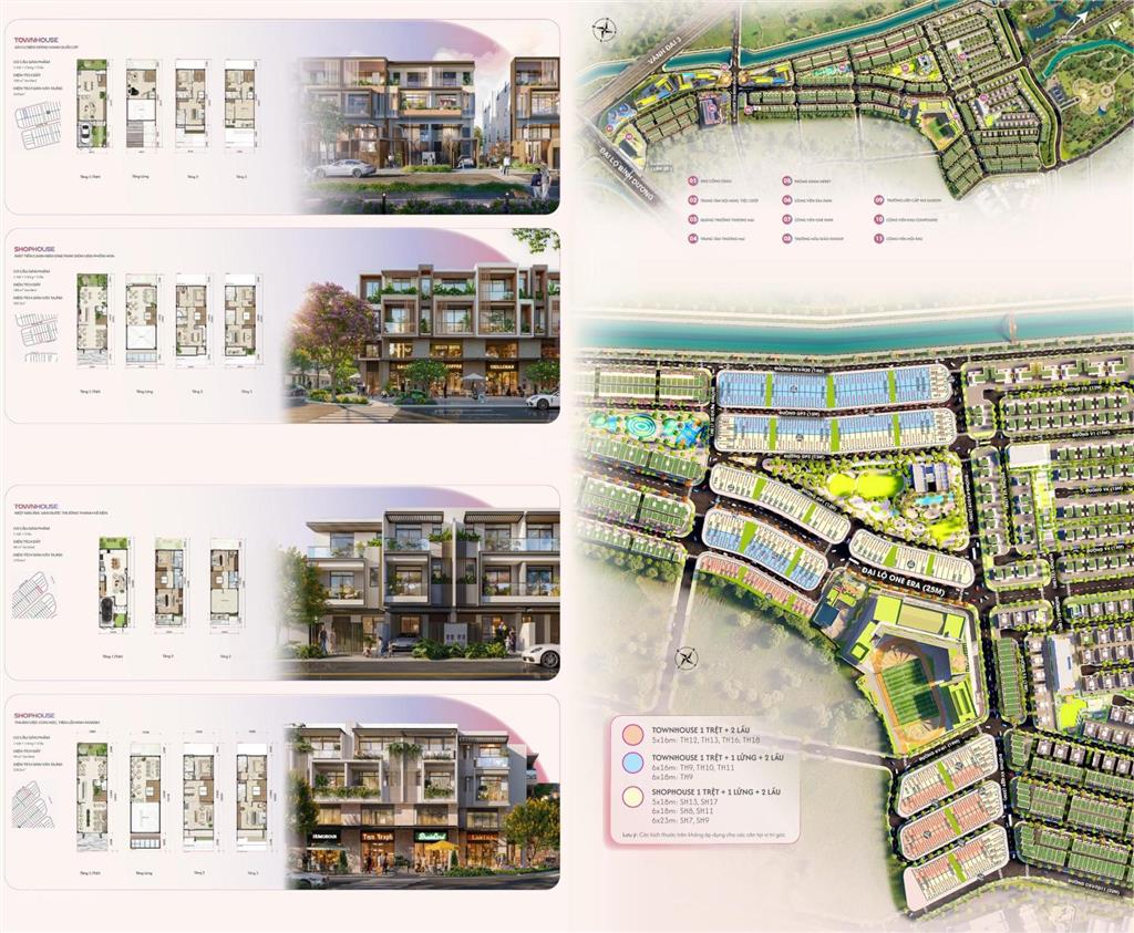 Nhà phố one era central district không gian riêng cho cả gia đình