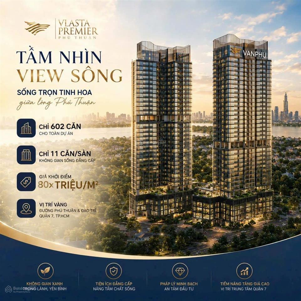 Căn hộ 1pn vlasta premier quận 7 chỉ từ 3,9 tỷ thanh toán 20% sở hữu ngay, htls 0% trong 24 tháng