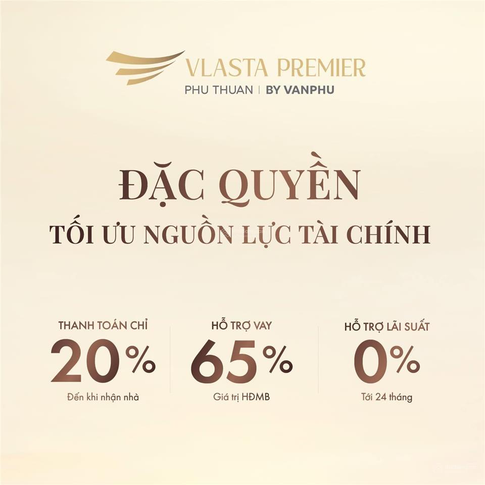 Căn hộ 1pn vlasta premier quận 7 chỉ từ 3,9 tỷ thanh toán 20% sở hữu ngay, htls 0% trong 24 tháng