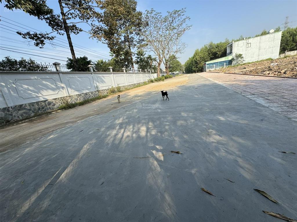 Đất thổ cư 100% ngay điểm cầu long hưng về q9 chỉ 6km, gần chợ, đối diện 2 căn biệt thự trong ảnh
