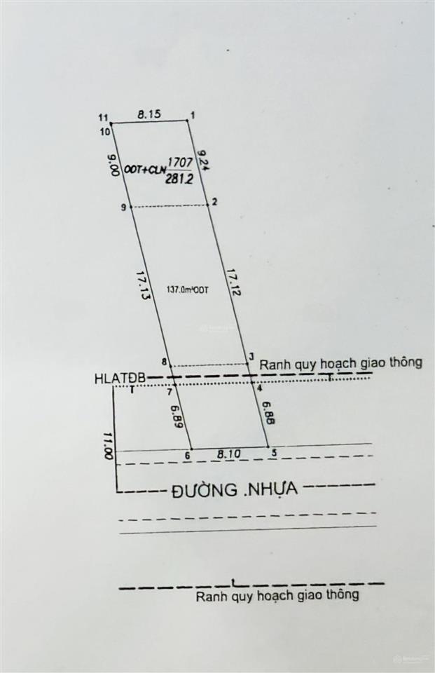 Bán đất mặt tiền 8x33m ngay ga metro cửa ngõ tp.hcmsát kdc bình anphù hợp xd khách sạn/văn phòng.
