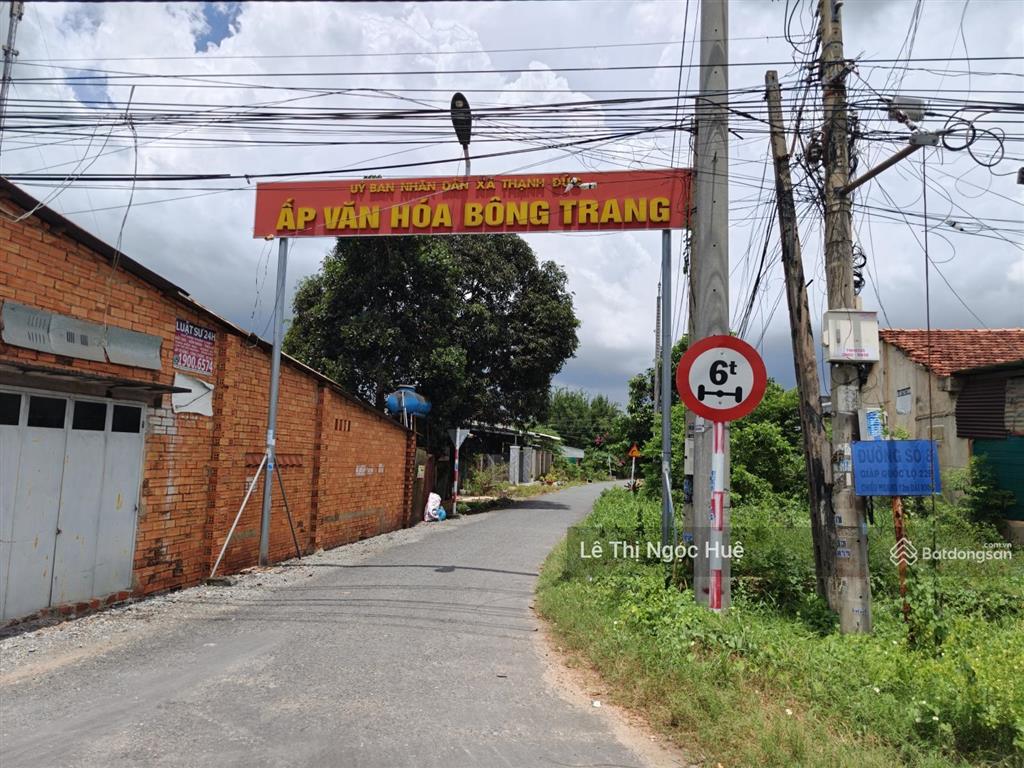 Bán 2573 m2 đất cây lâu năm giá chỉ 1 tỷ, đường số 8, ấp bông trang, thạnh đức, gò dầu, tây ninh