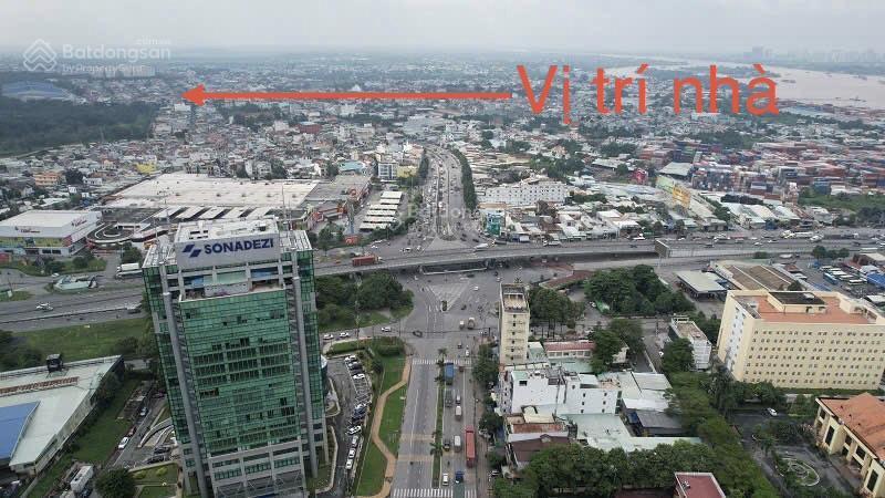 Cho thuê nhà kho 170m2 mặt tiền đường rộng 8m kết hợp vừa ở vừa kinh doanh gần chợ, gần đường ql51