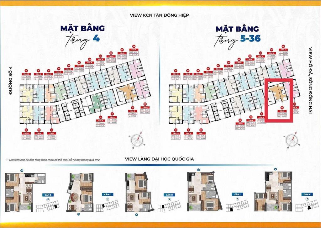 Bán lỗ căn hộ bcons solary dt 63,5m2 hướng đn giá tốt nhất 2,22 tỷ, hỗ trợ vay 70% ân hạn lãi gốc
