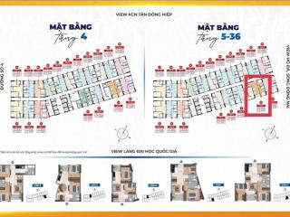 Bán căn hộ bcons solary 2pn dt 63,5m2 hướng đn giá tốt nhất 2,32 tỷ, hỗ trợ vay 70% ân hạn lãi gốc