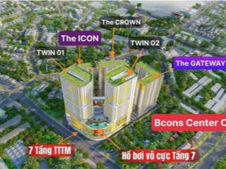 Căn hộ 2pn bcons center city giá chỉ 3 tỷ đã vat giá tốt nhất dự án, tiềm năng tăng giá cao