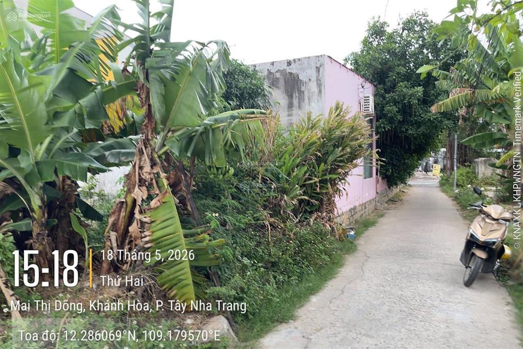 Bán đất hẻm 11 đường mai thị dõng phường tây nha trang cách trường đh thái bình dương chỉ 150m