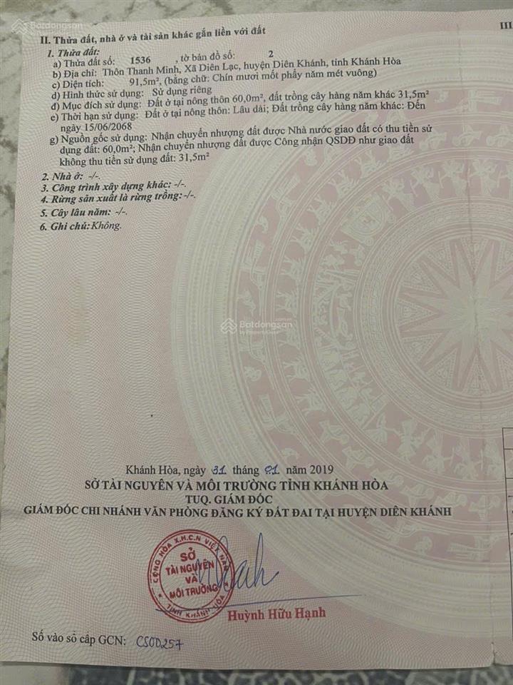 Em phong bán lô góc tại xã diên lạc mặt đường nhựa qh 8m, giá chỉ 1,1 tỷ  0909 352 ***