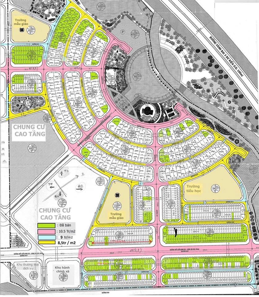 Nền biệt thự 214.7m2, dẫy a7 dự án star village, hiệp phước, nhà bè. giá siêu rẻ 26tr/m2